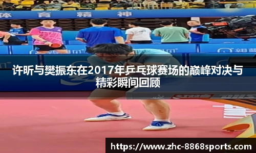 许昕与樊振东在2017年乒乓球赛场的巅峰对决与精彩瞬间回顾